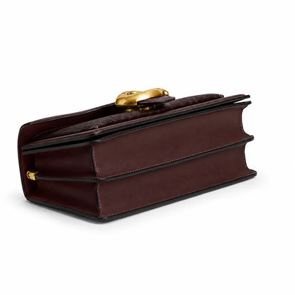 Tabby Schultertasche 26 – Messing/Ahorn